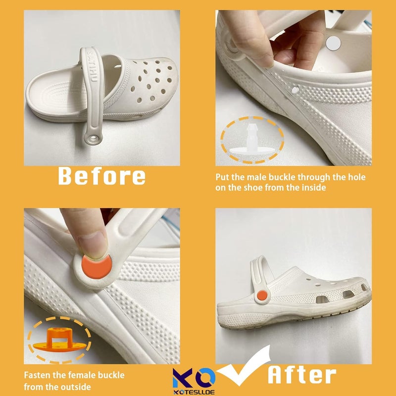 KOTESLLOE 8 Sets Replacement Rivets for Crocs, Replacement Parts for Crocs - Image 3